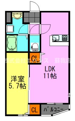 Chez Plaisant（シェ　プレゾン）の間取り