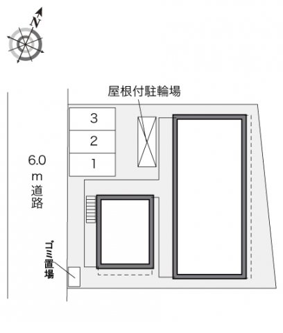 【北九州市小倉南区徳力のアパートの駐車場】