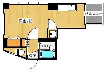 鹿児島市上之園町のマンションの間取り