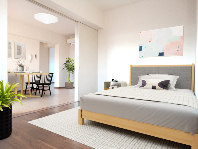 居室・リビング　こちらの家具はＣＧです。家具付きではございません。