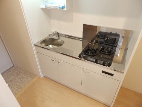 キッチン　２口ガスコンロ付