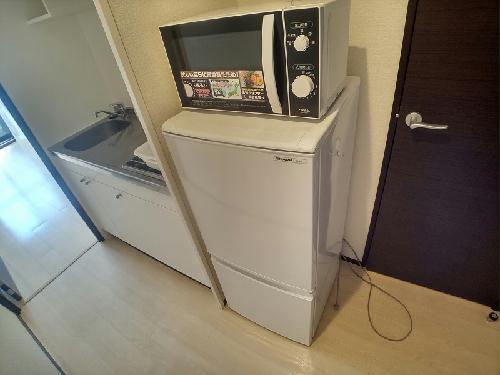 玄関　冷蔵庫、電子レンジ