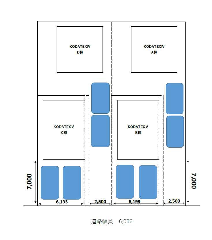 駐車場　駐車場配置図になります。