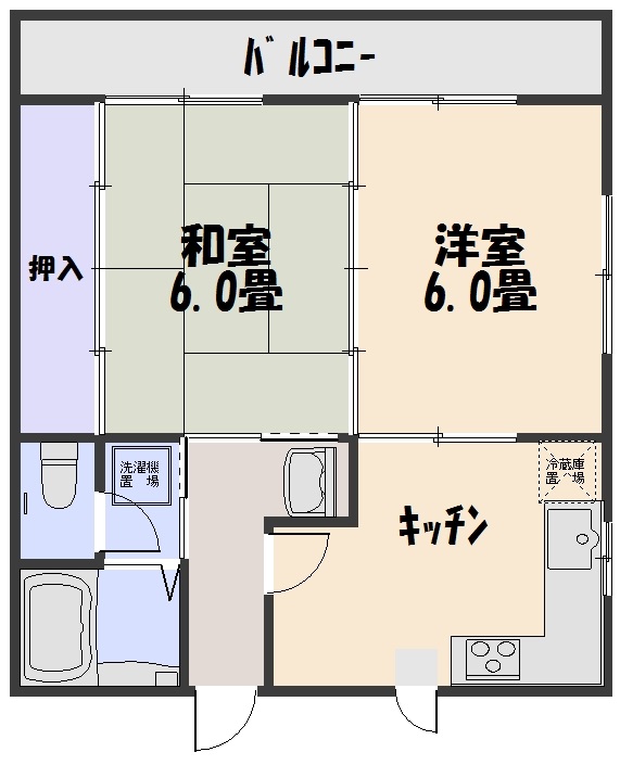 ブラッサムＹＡの間取り