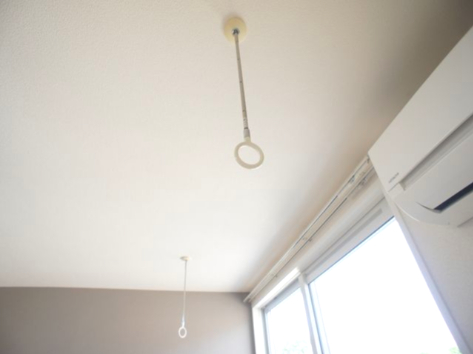 その他設備　室内物干しが付いています♪