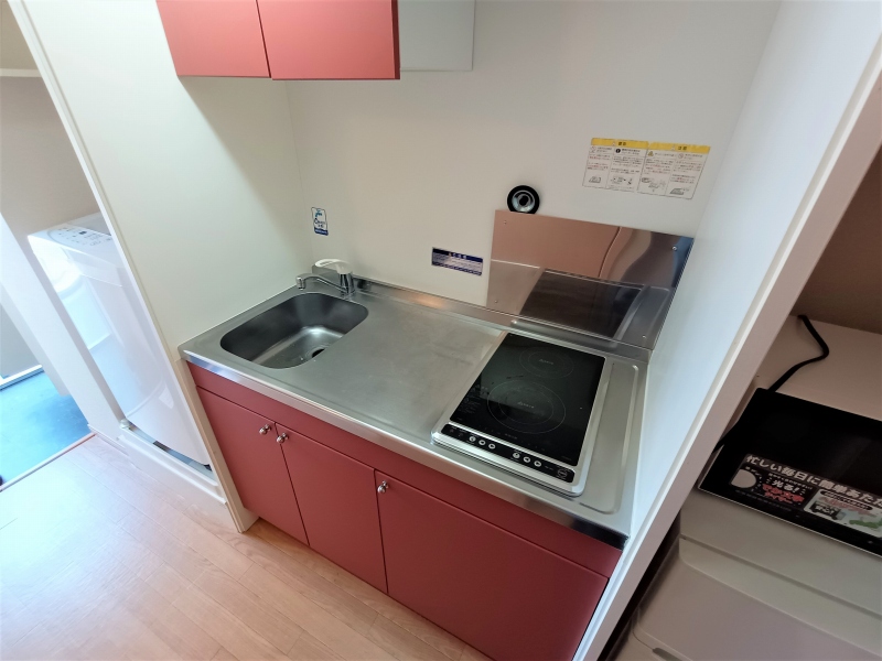 キッチン　コンロは２口コンロです。