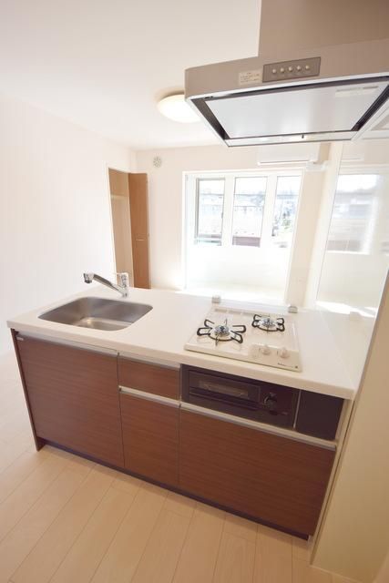 キッチン　★２口コンロ・グリル付きのキッチンです★