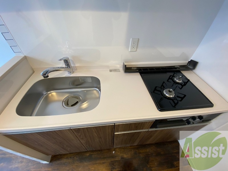 キッチン　ガスコンロが設置されているので購入の必要もありません。