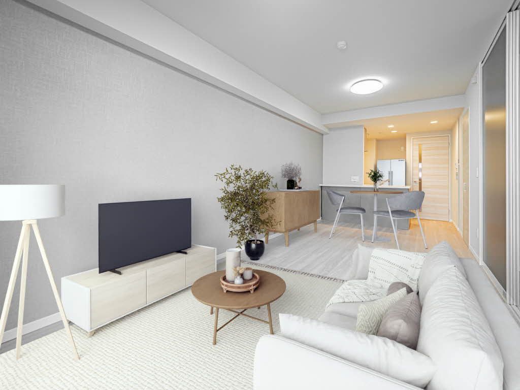 居室・リビング　家具配置の参考にご利用ください※ＣＧ家具です