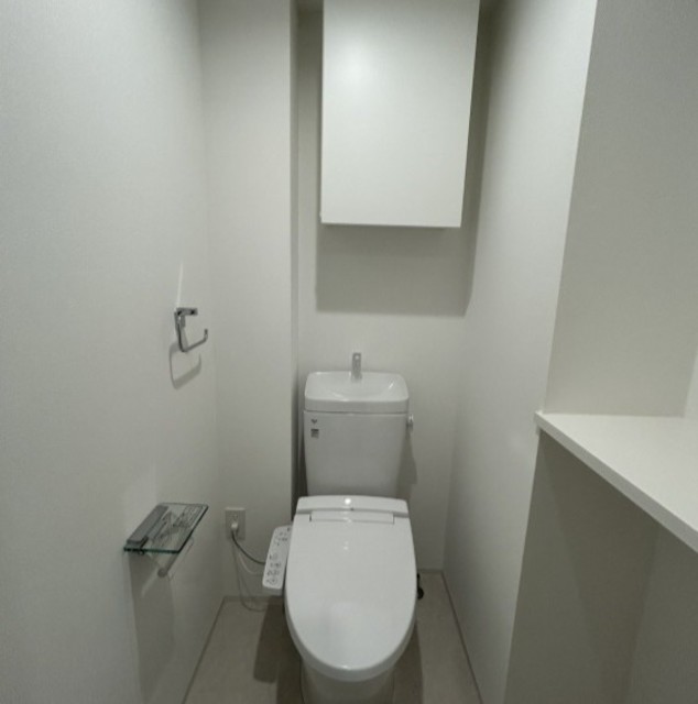 トイレ　落ち着いた色調のトイレです