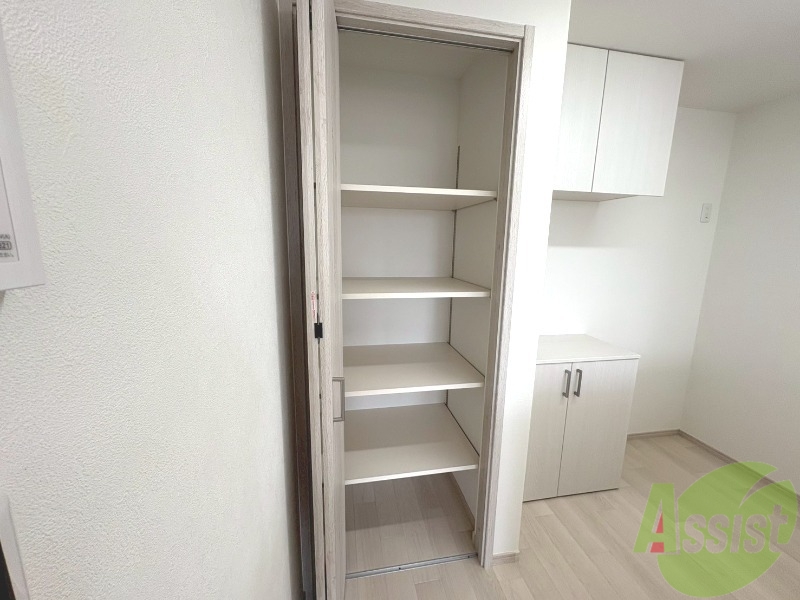 収納　リビングにある収納です。沢山収納ができます。