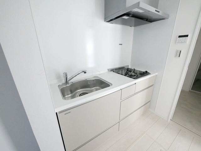 キッチン　２口ガスコンロ・スライドドアタイプ