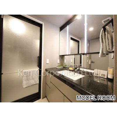 洗面設備　同タイプ10階のお部屋を撮影。仕様が異なることがあります。