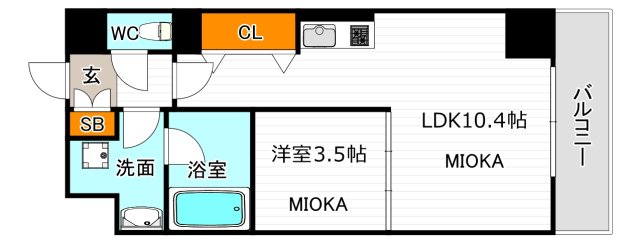 KGソフィアアベノ播磨町の間取り写真