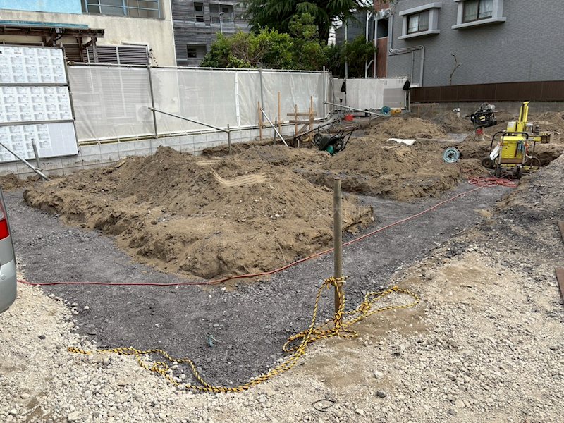 居室・リビング　※建築中の写真になります。