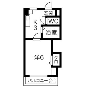 メゾンやよいの間取り写真