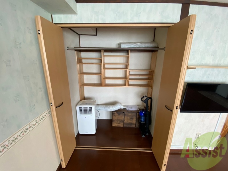 収納　収納もバッチリあるのでお部屋が片付きますよ！
