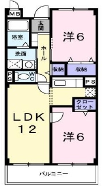 ささお弐番館の間取り写真