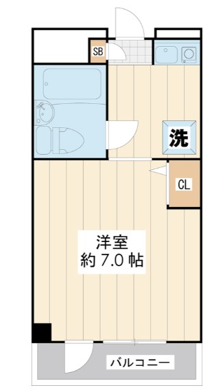 ブルーライン 岸根公園駅 徒歩8分 6階建 築40年の間取り写真