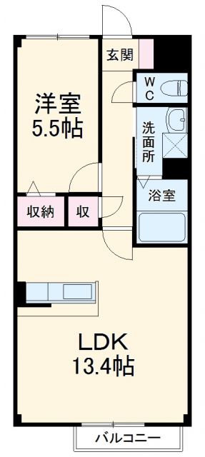 コンフォート西沼の間取り写真