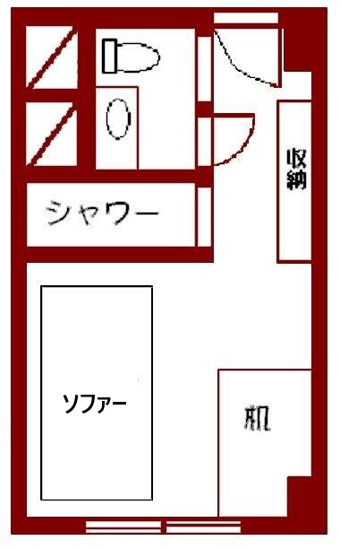 赤坂レジデンシャルホテルの間取り写真