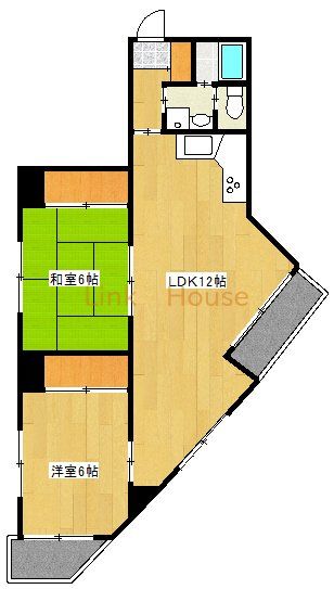 ＪＲ総武線 平井駅 徒歩4分 7階建 築43年の間取り写真