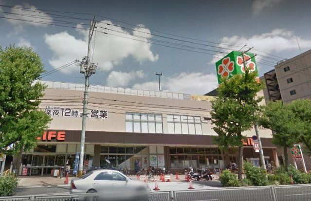 スーパー　ライフ緑橋店（スーパー）まで377m