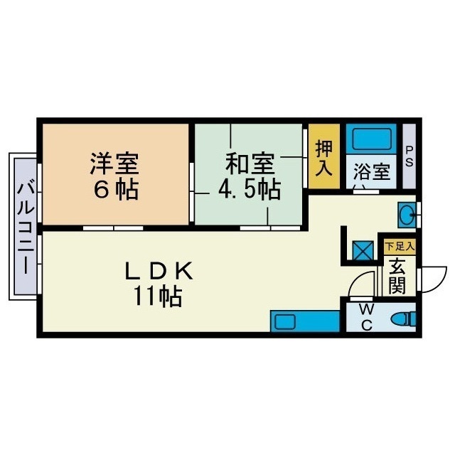 パルネットやま喜の間取り写真
