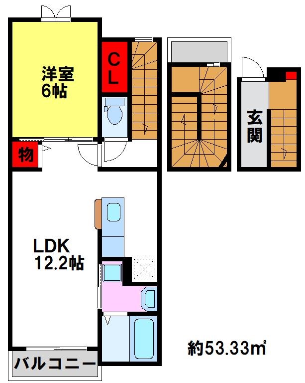 カレント大町Iの間取り写真