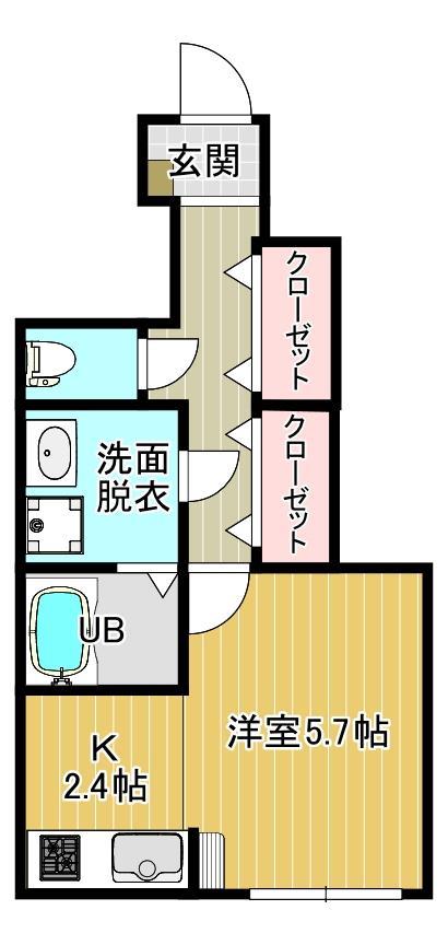 ＪＲ仙山線 山形駅 徒歩26分 3階建 築1年の間取り写真