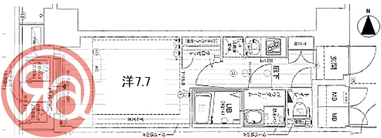 サムティ阿波座BELSIAの間取り写真