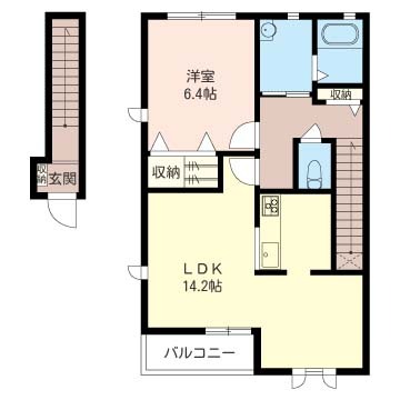 湘南新宿ライン高海 井野駅 徒歩48分 2階建 築22年の間取り写真