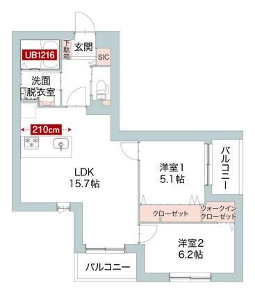 東急目黒線 武蔵小山駅 徒歩8分 5階建 築4年の間取り写真