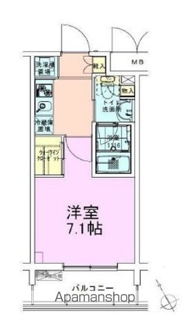 東京メトロ東西線 門前仲町駅 徒歩3分 14階建 築17年の間取り写真