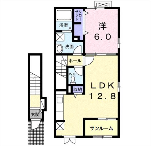 カーサ平松の間取り写真