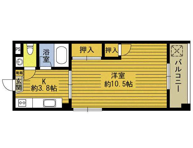 バイデンBLDの間取り写真