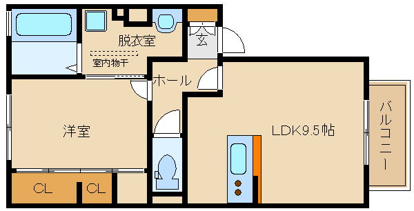 近鉄南大阪線 古市駅 徒歩7分 2階建 築15年の間取り写真