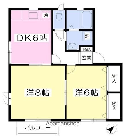 パルーデ弐番館の間取り写真