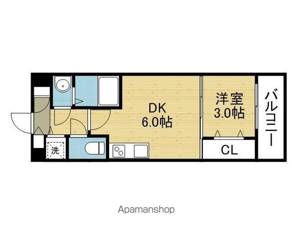 地下鉄千日前線 北巽駅 徒歩10分 12階建 築8年の間取り写真