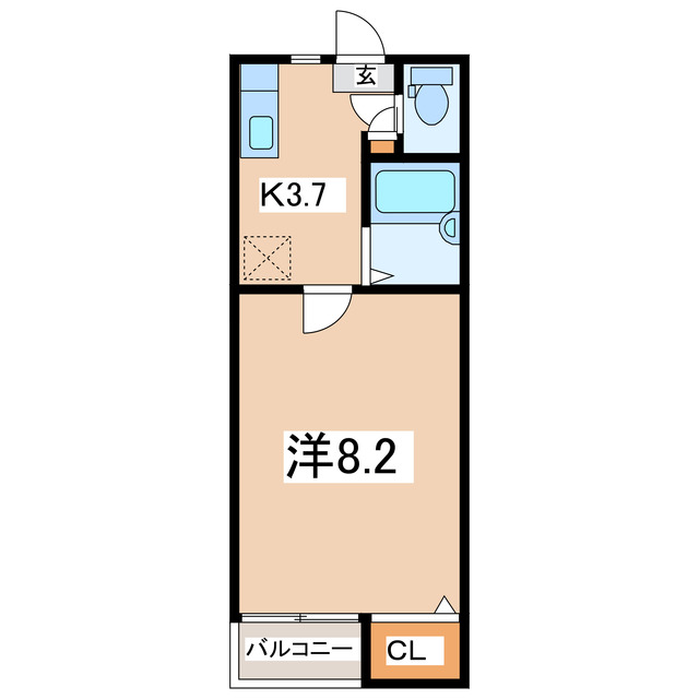ＪＲ東北本線 郡山駅 バス乗車時間：25分 最寄りバス停で下車 徒歩3分 2階建 築29年の間取り写真