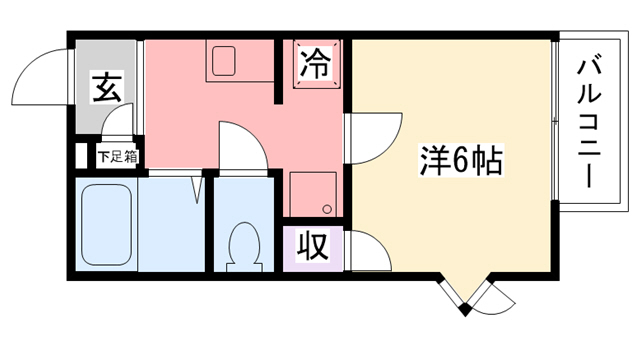 阪神本線 甲子園駅 徒歩12分 2階建 築30年の間取り写真