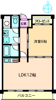 ヴィラ海老名の間取り