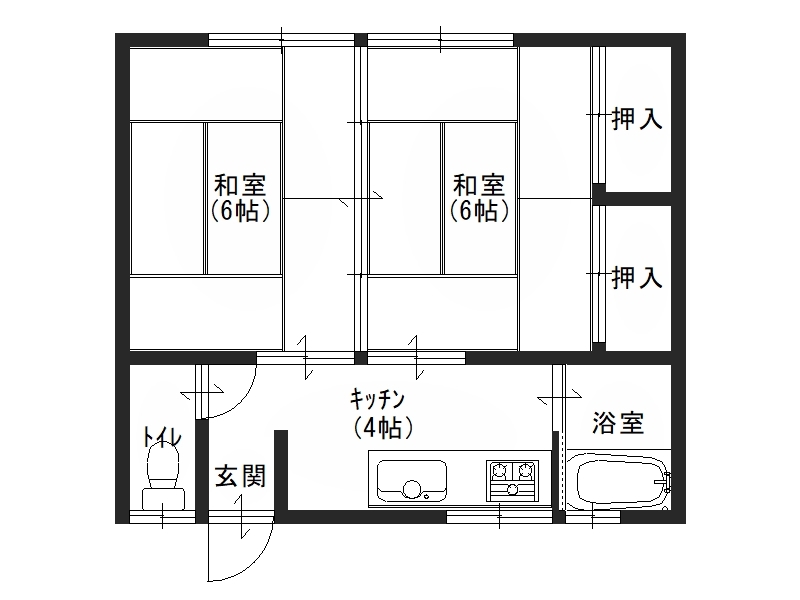 かなめ荘の間取り