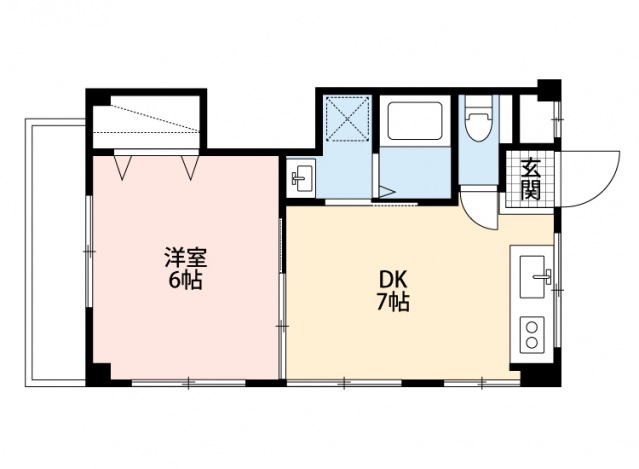 福岡市博多区板付のマンションの間取り