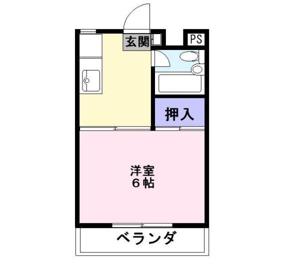 彦根市城町のアパートの間取り