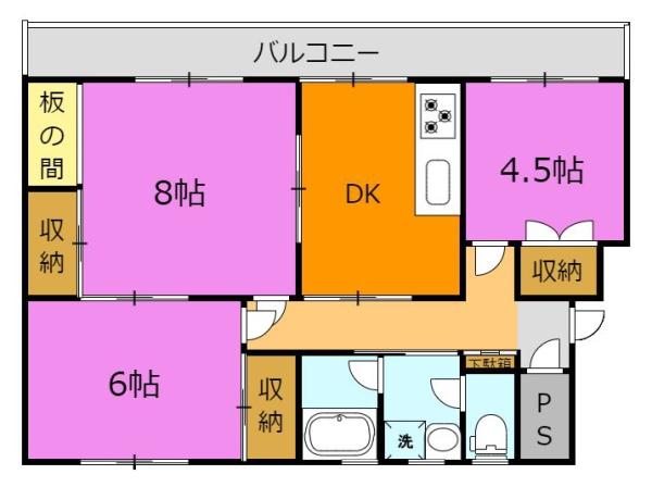 レインボーハウス有秋台西Ｃ35棟の間取り