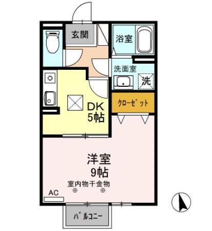 セジュールかきざき　Ａの間取り