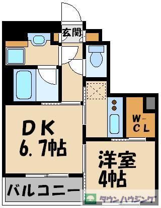 板橋区東坂下のマンションの間取り