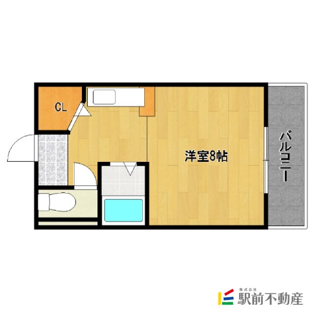 筑後市大字一条のマンションの間取り