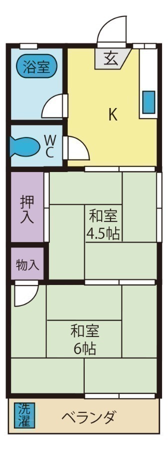 住吉グリーンハイツの間取り